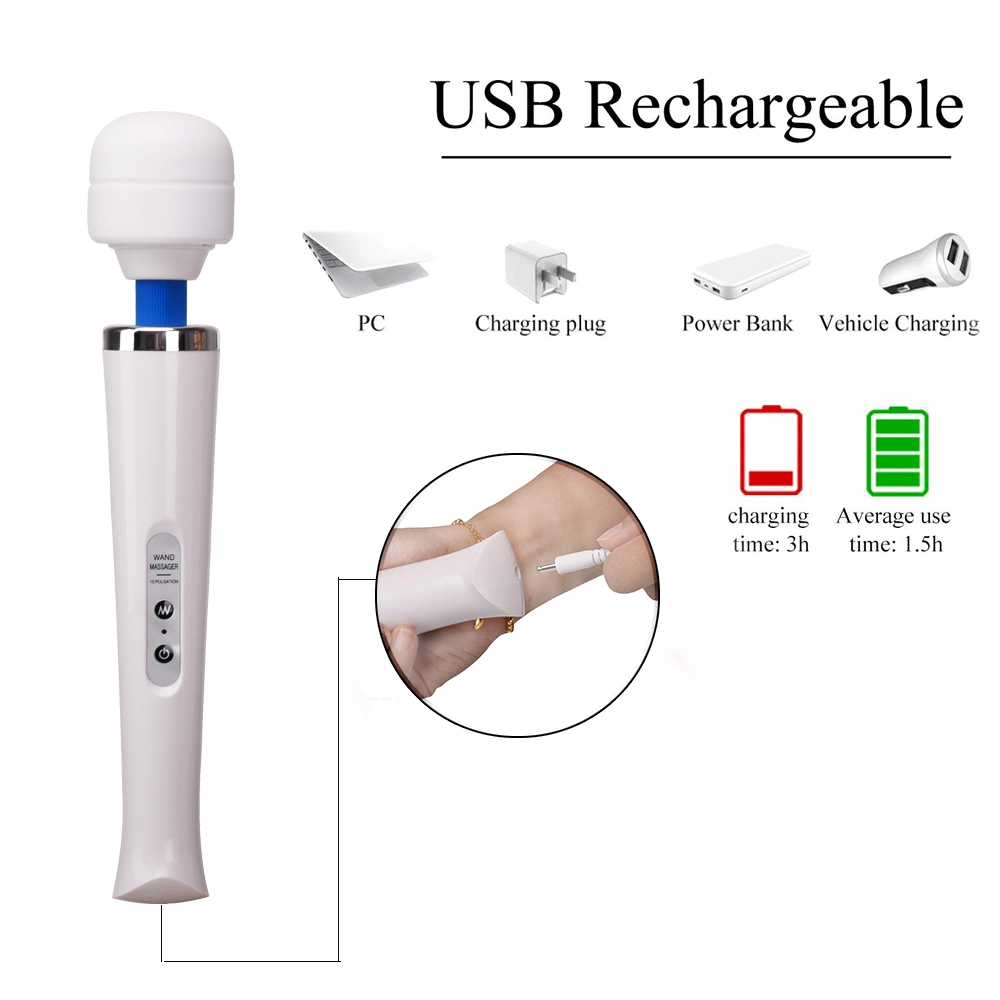 Clitoris Stimulator Massage Masturbation Mini AV Wand Vibrator Sex Toy for Women