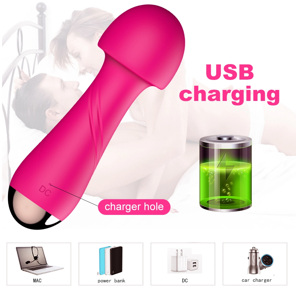 Mini Cordless Small Handheld Wand Massager for Full Body Massage Vibrators Vagina Stimulation Sex Toy